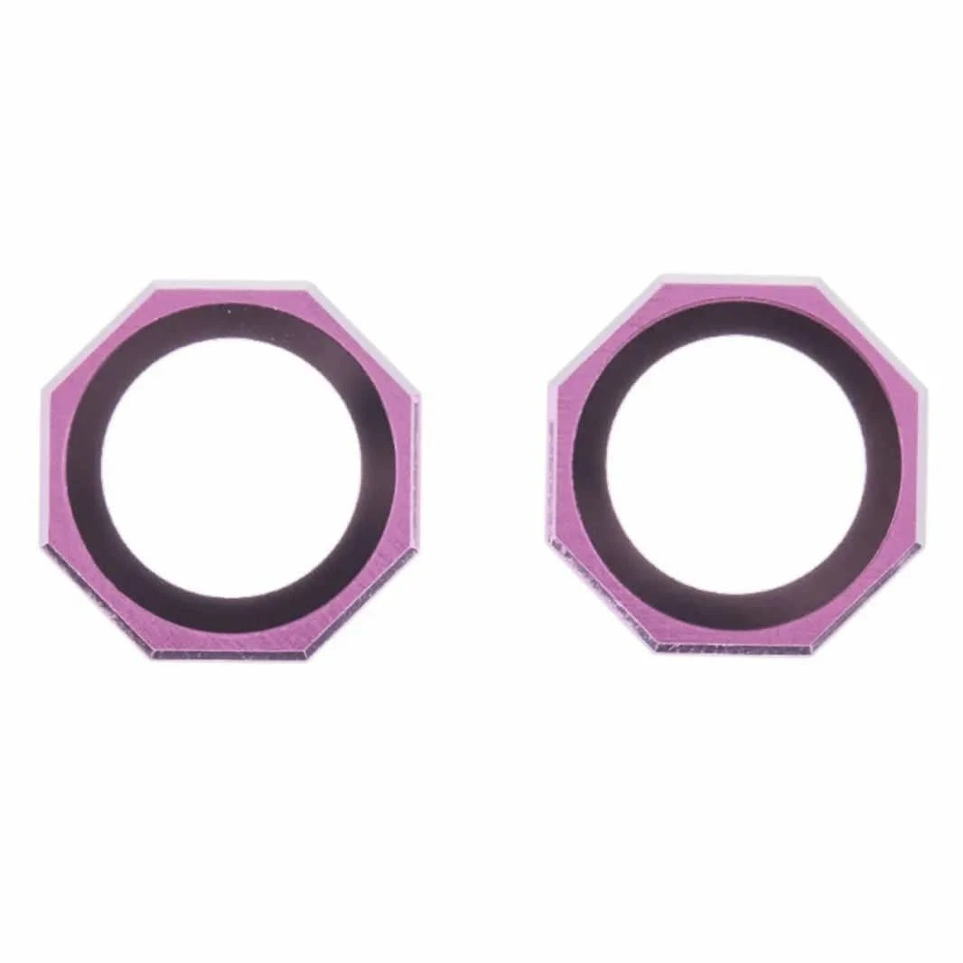 ktusu Generic Camera Lens Protectors Octagonal Camera Lens Protector Ring for iPhone 15 | 15 Plus Pink