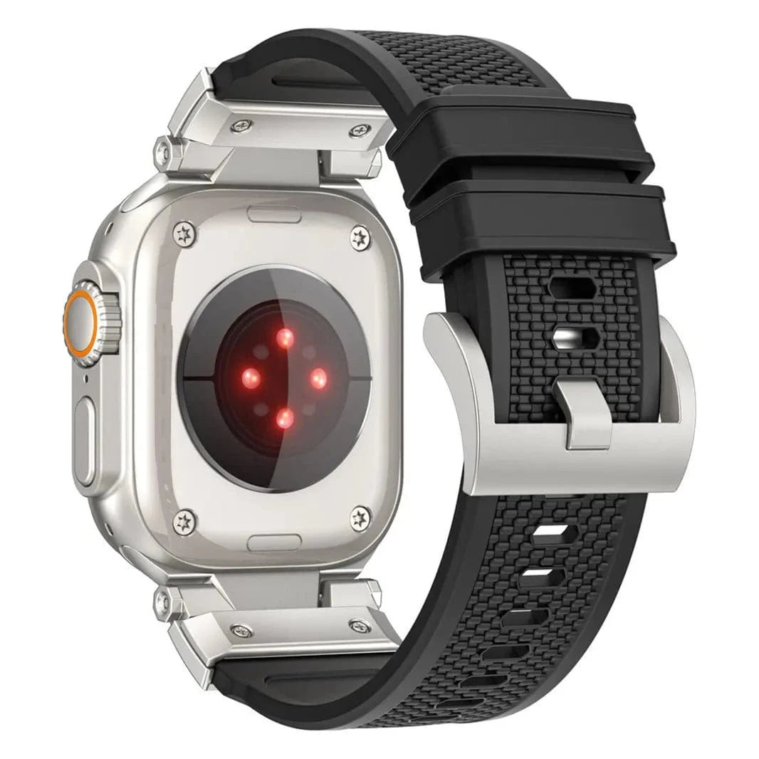 ktusu Generic Watch Bands Outdoor Waterproof Rubber Sports Band for Apple Watch 42 | 44 | 45 | Ultra 49 | 46mm S10