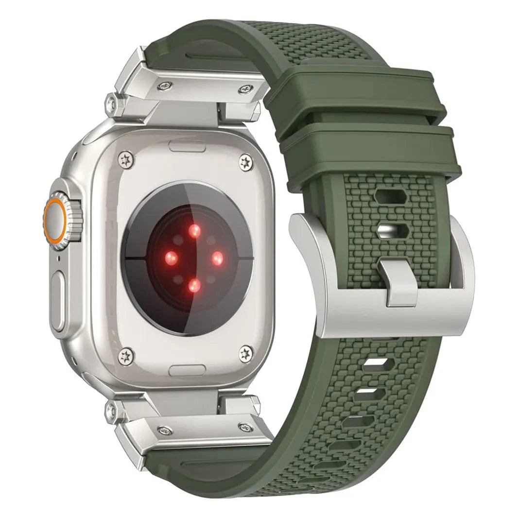 ktusu Generic Watch Bands Outdoor Waterproof Rubber Sports Band for Apple Watch 42 | 44 | 45 | Ultra 49 | 46mm S10