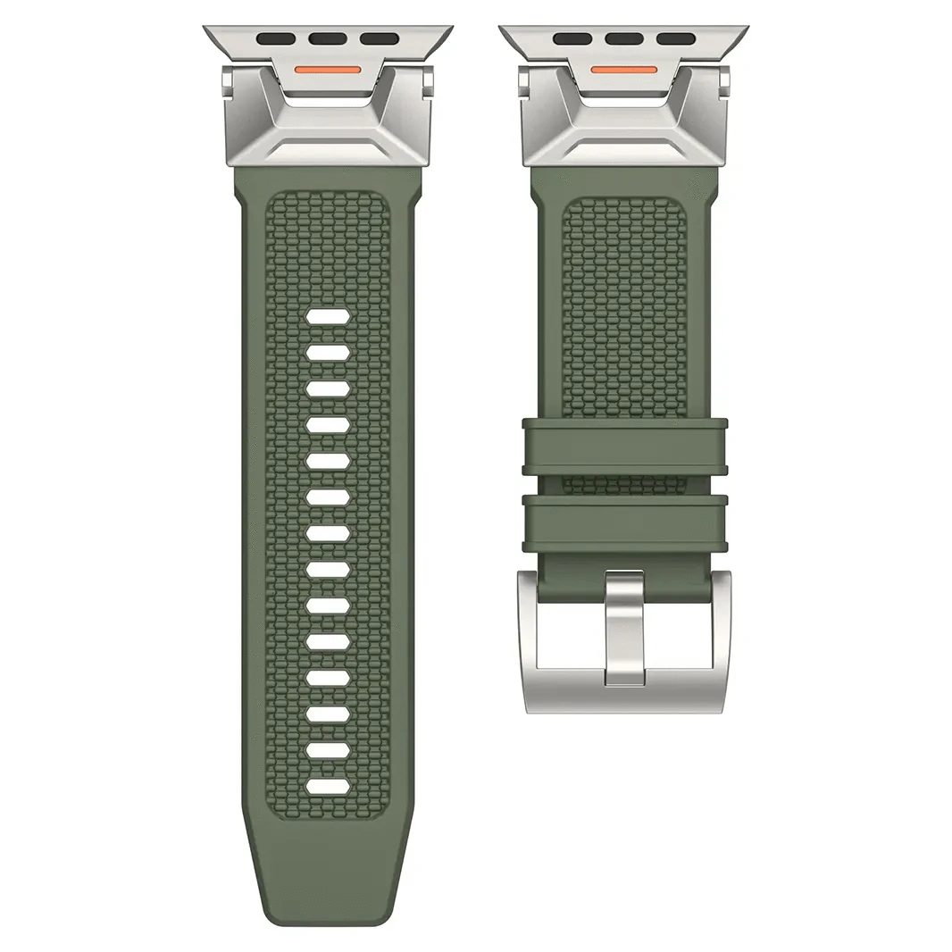 ktusu Generic Watch Bands Outdoor Waterproof Rubber Sports Band for Apple Watch 42 | 44 | 45 | Ultra 49 | 46mm S10