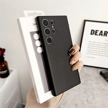 ktusu Generic Cases & Covers PU Leather hard Case for Samsung S24 Ultra Black