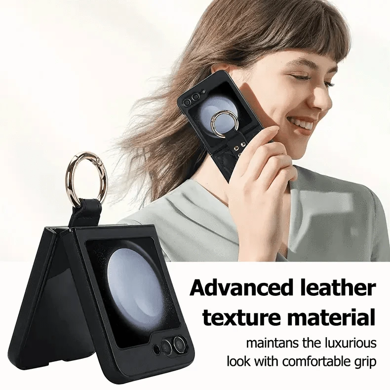 ktusu Generic Cases & Covers Rhombus PU Leather Ring Case for Samsung Z Flip6