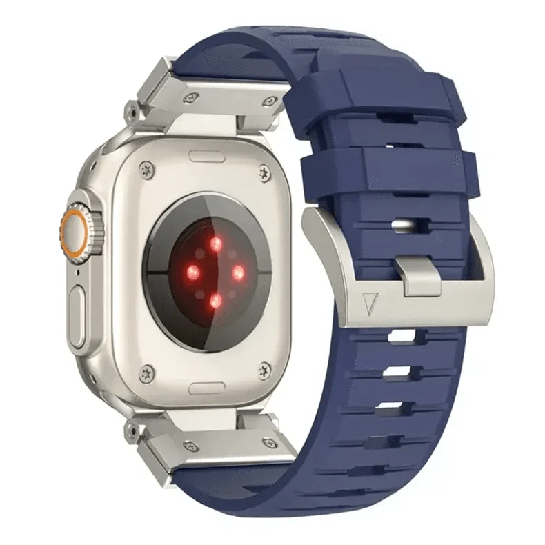 ktusu Generic Watch Bands Rugged Military Tactical Silicone Band for Apple Watch 42 | 44 | 45 | Ultra 49 | 46mm S10