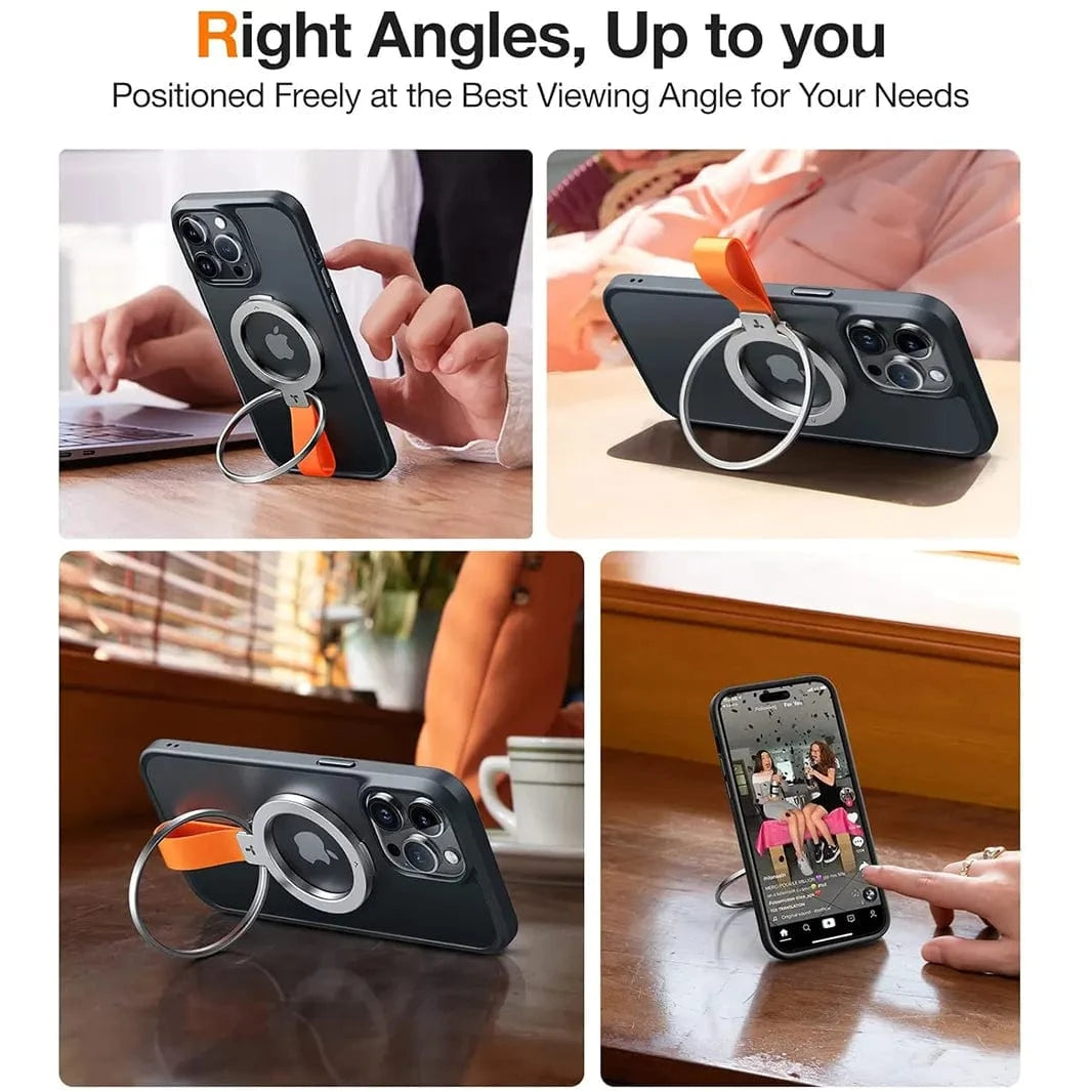 ktusu Generic Stands Silicone Loop Magnetic Grip Stand for Magsafe Function Built in Cases