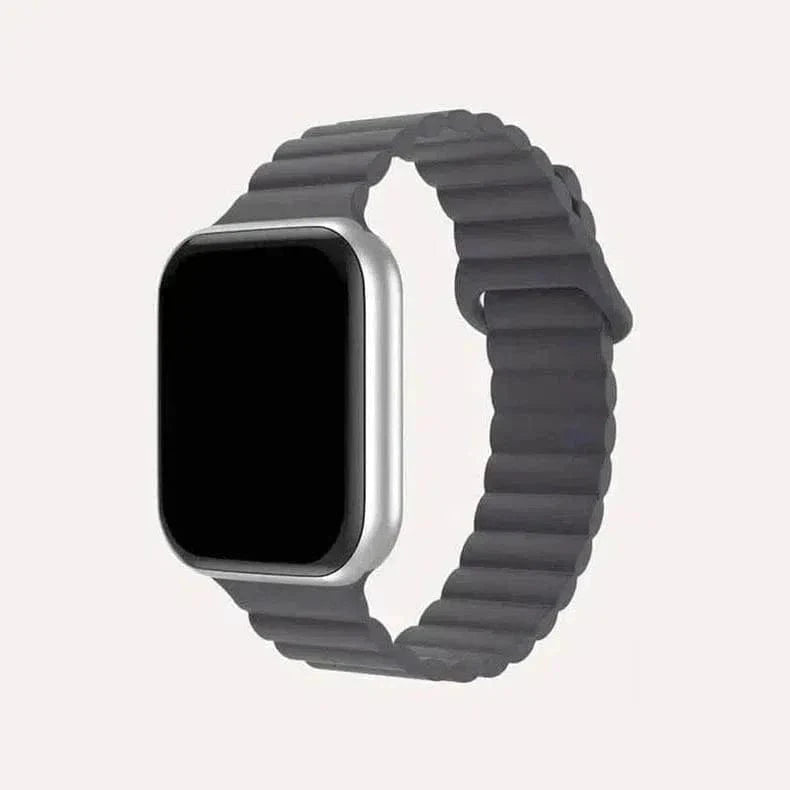 ktusu Generic Watch Bands Silicone Magnetic Band for Apple Watch 42 | 44 | 45 | Ultra 49 | 46mm S10 Dark Grey