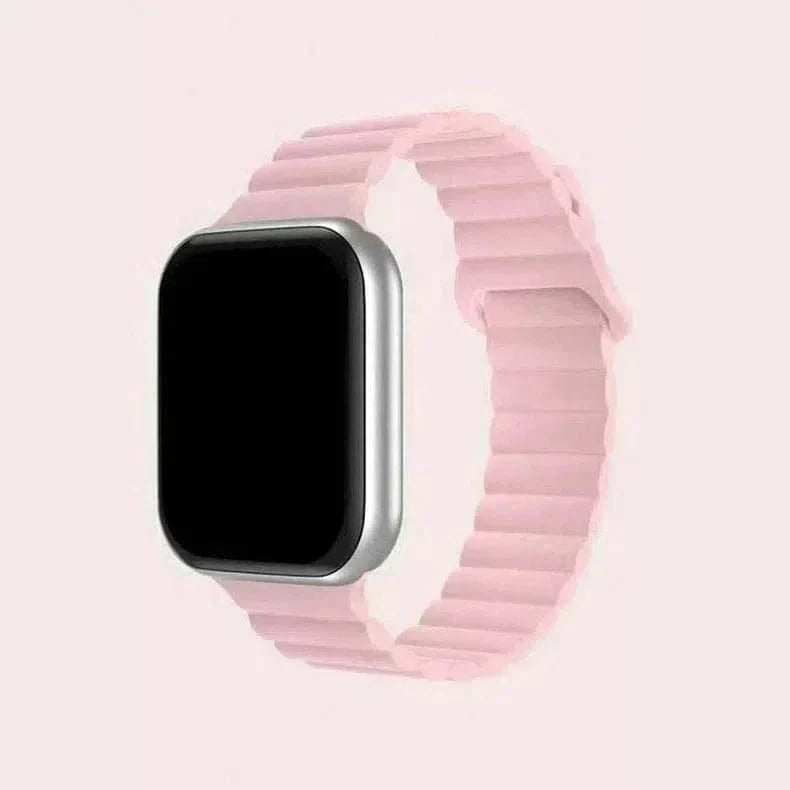 ktusu Generic Watch Bands Silicone Magnetic Band for Apple Watch 42 | 44 | 45 | Ultra 49 | 46mm S10 Pink