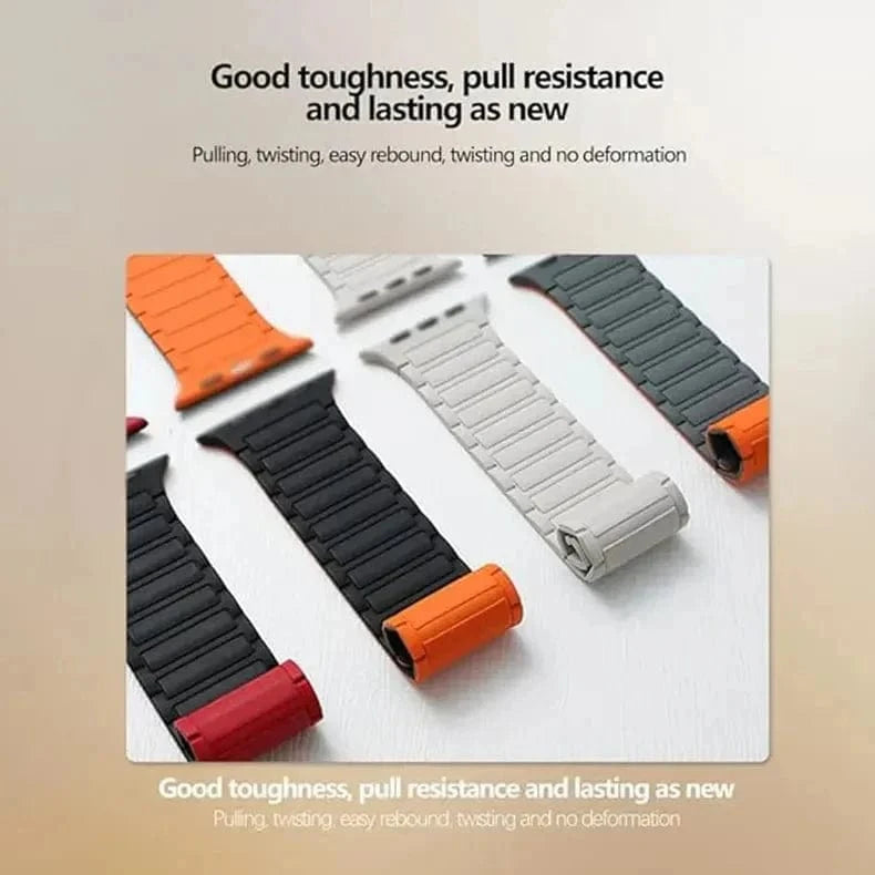 ktusu Generic Watch Bands Silicone Magnetic skin-friendly Band for Apple Watch 42 | 44 | 45 | Ultra 49 | 46mm S10