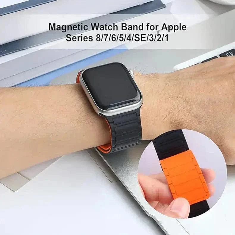 ktusu Generic Watch Bands Silicone Magnetic skin-friendly Band for Apple Watch 42 | 44 | 45 | Ultra 49 | 46mm S10