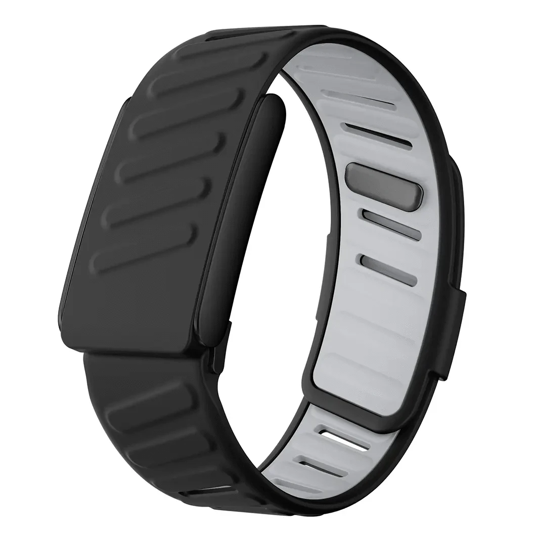 ktusu Generic Watch Bands Silicone Soft Sports Loop Adjustable Replacement Strap for Whoop 5.0 Black / Black