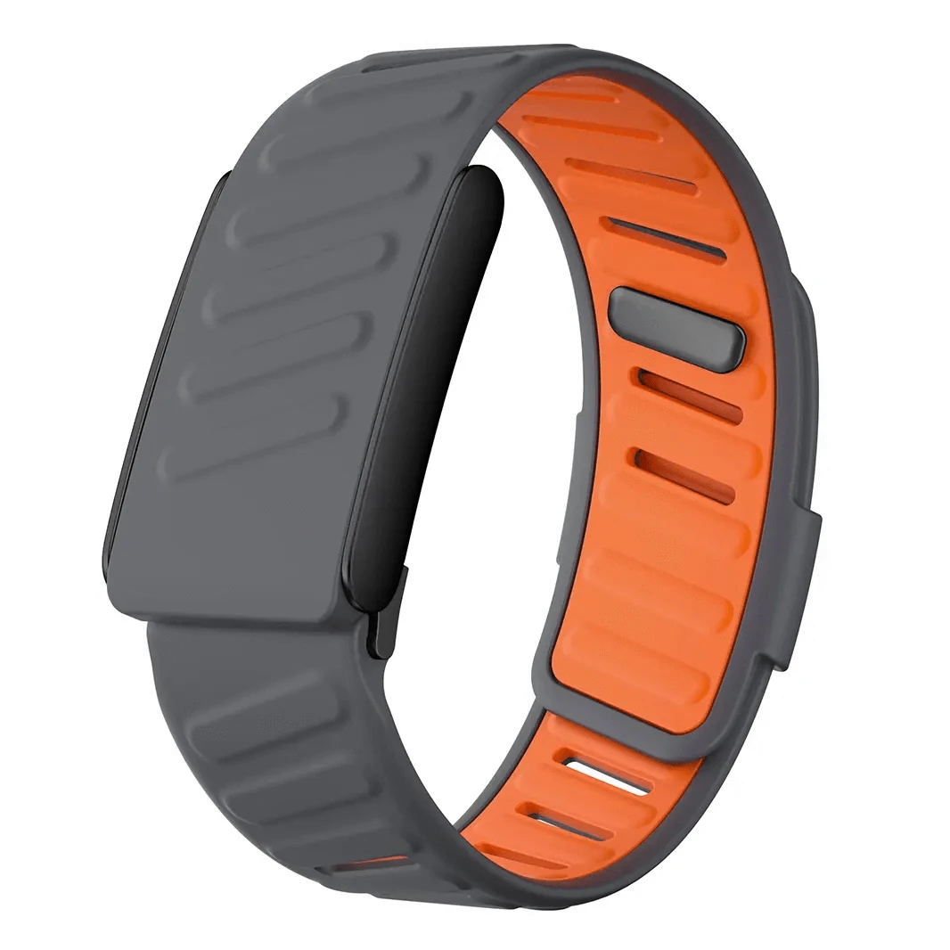 ktusu Generic Watch Bands Silicone Soft Sports Loop Adjustable Replacement Strap for Whoop 5.0 Black / Dark Gray