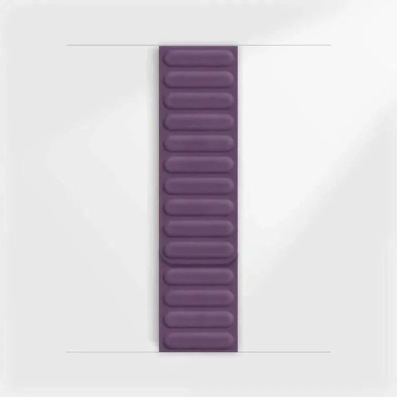 ktusu Generic Watch Bands Silicone Soft Touch Magnetic Link Band for Apple Watch 38 | 40 | 41 | 42mm S10 Lavender