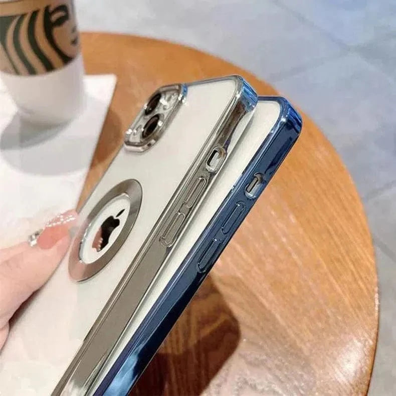 ktusu Generic Cases & Covers Silicone Soft Transparent Lens Protection Chrome Case for iPhone 12