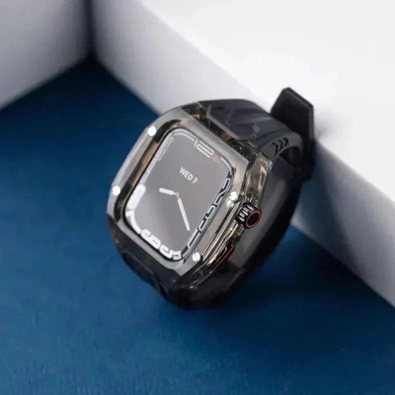 ktusu Generic Watch Bands Silicone Watch Band with Protective Rugged Hard Cover for Apple Watch 45mm | 44mm