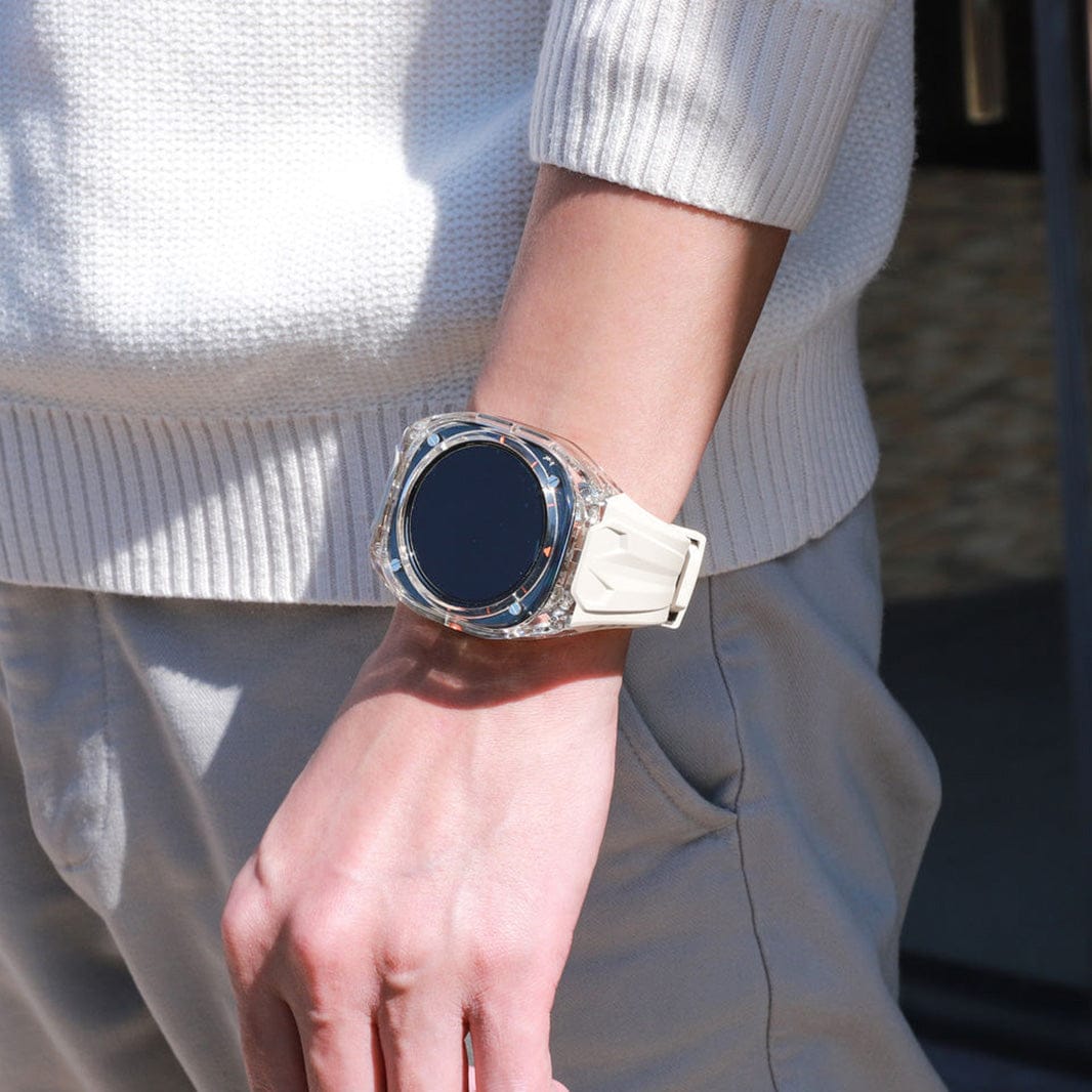 ktusu Generic Watch Bands Silicone Watch Band with Protective Rugged Hard Cover for Samsung Watch Ultra 47mm