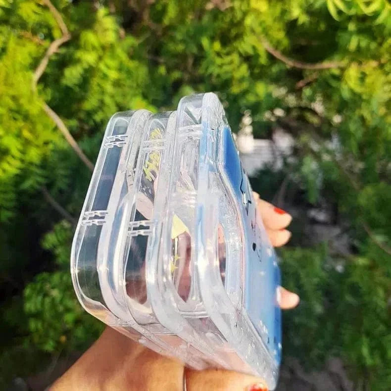 ktusu Generic Cases & Covers Silver Glitter Clear Soft Case for iPhone 13