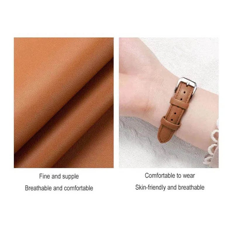 ktusu Generic Watch Bands Slim Classic Leather Texture Band for Apple Watch 42 | 44 | 45 | Ultra 49 | 46mm S10