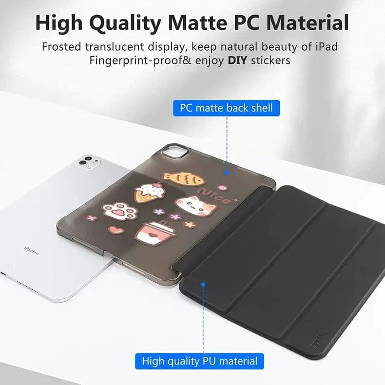 ktusu Generic Cases & Covers Slim Hard Back Shell Protective Cover for iPad Pro 3 | Pro 4 | Pro 5 M1 | Pro 6 M2 (12.9-inch)