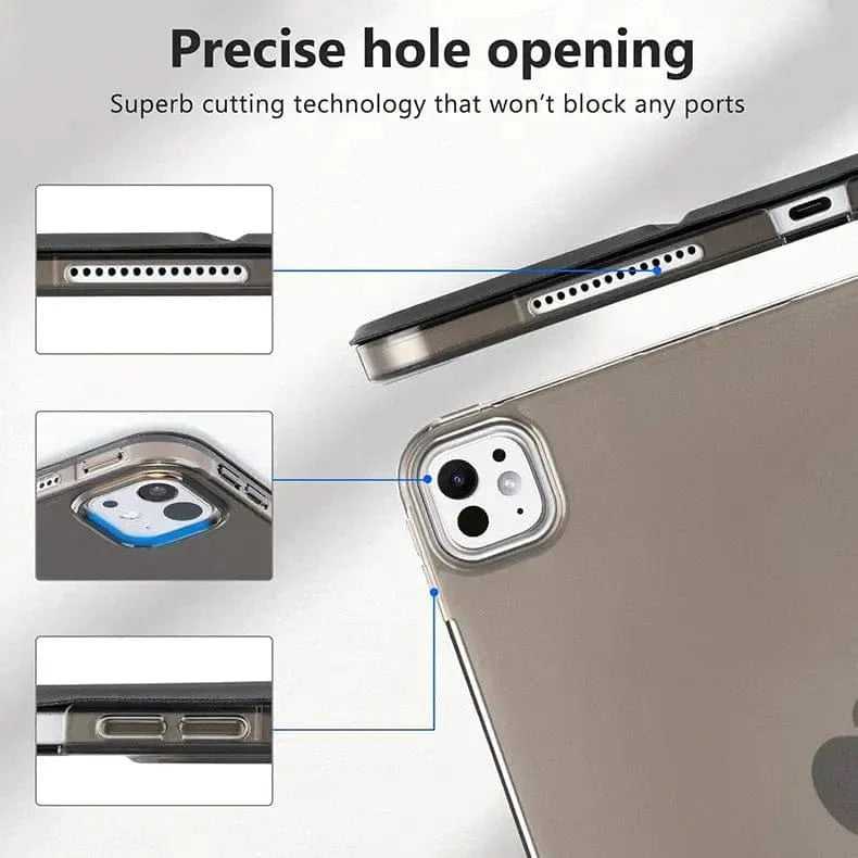 ktusu Generic Cases & Covers Slim Hard Back Shell Protective Cover for iPad Pro 3 | Pro 4 | Pro 5 M1 | Pro 6 M2 (12.9-inch)