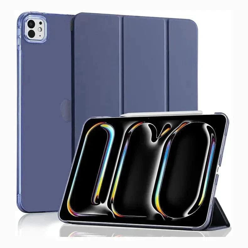 ktusu Generic Cases & Covers Slim Hard Back Shell Protective Cover for iPad Pro 3 | Pro 4 | Pro 5 M1 | Pro 6 M2 (12.9-inch) Sierra Blue