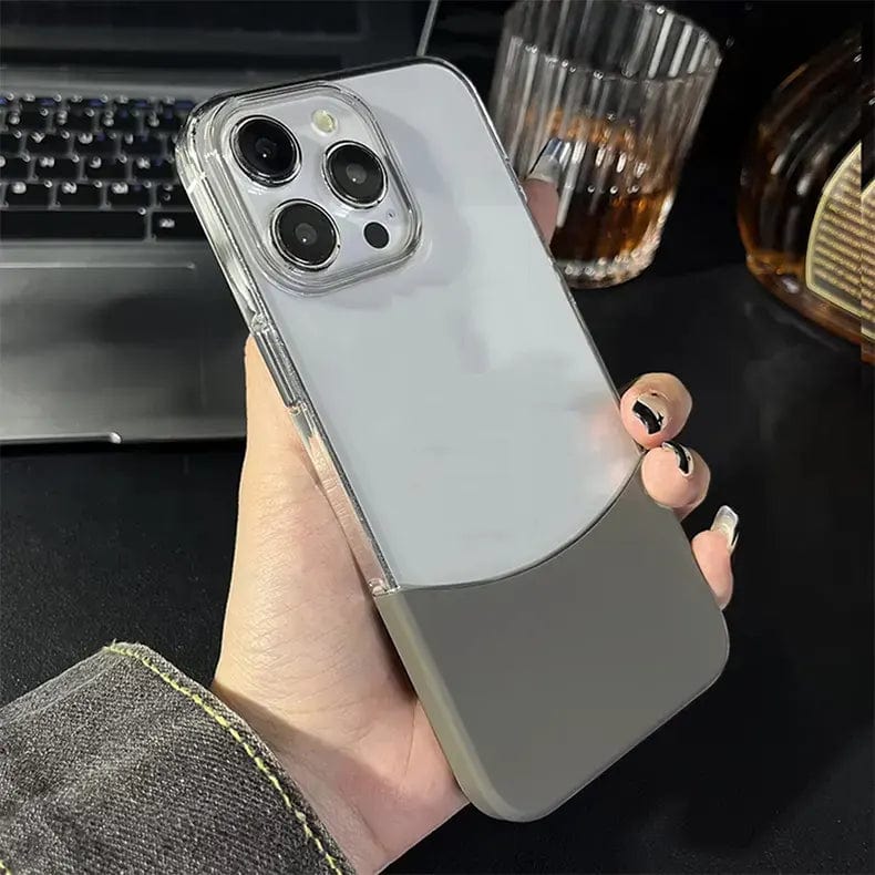 ktusu Generic Cases & Covers Snapsplit Crystal Clear Magsafe Hard Case for iPhone 16 Plus Grey / without magsafe