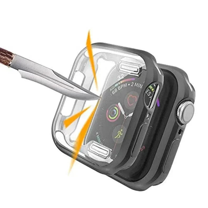 ktusu Generic Cases & Covers Soft Slim Shiny Full Body Screen Protector Cover for Apple Watch 44mm
