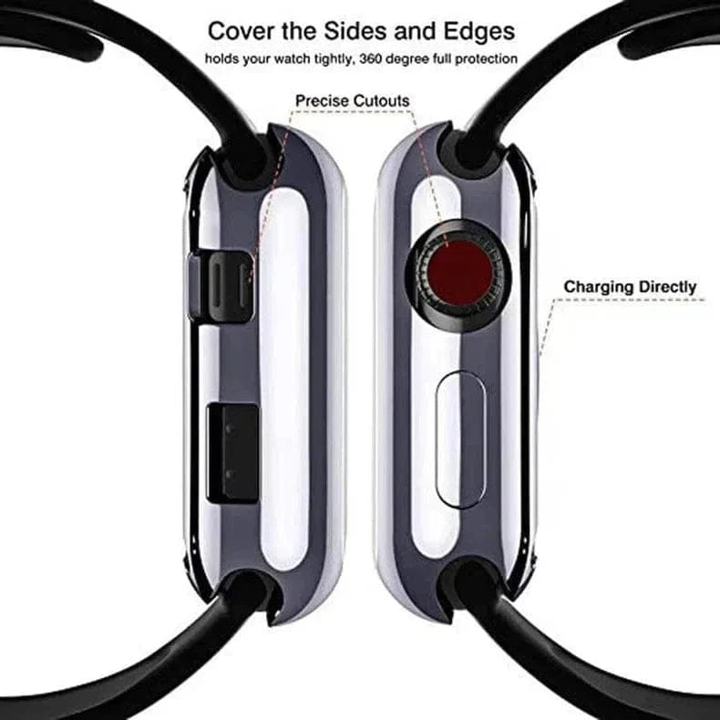 ktusu Generic Cases & Covers Soft Slim Shiny Full Body Screen Protector Cover for Apple Watch 44mm