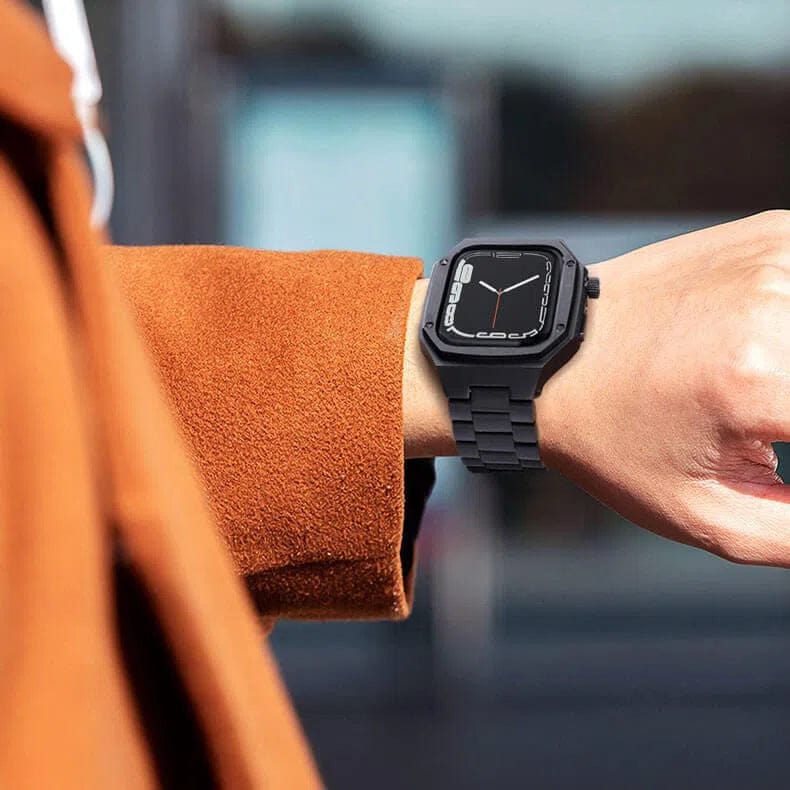 ktusu Generic Watch Bands Stainless Steel Dual Link Bracelet for Apple Watch 44mm