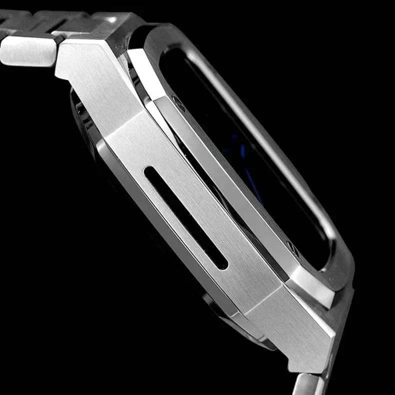 ktusu Generic Watch Bands Stainless Steel Dual Link Bracelet for Apple Watch 44mm