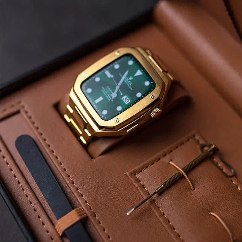 ktusu Generic Watch Bands Stainless Steel Dual Link Bracelet for Apple Watch 44mm