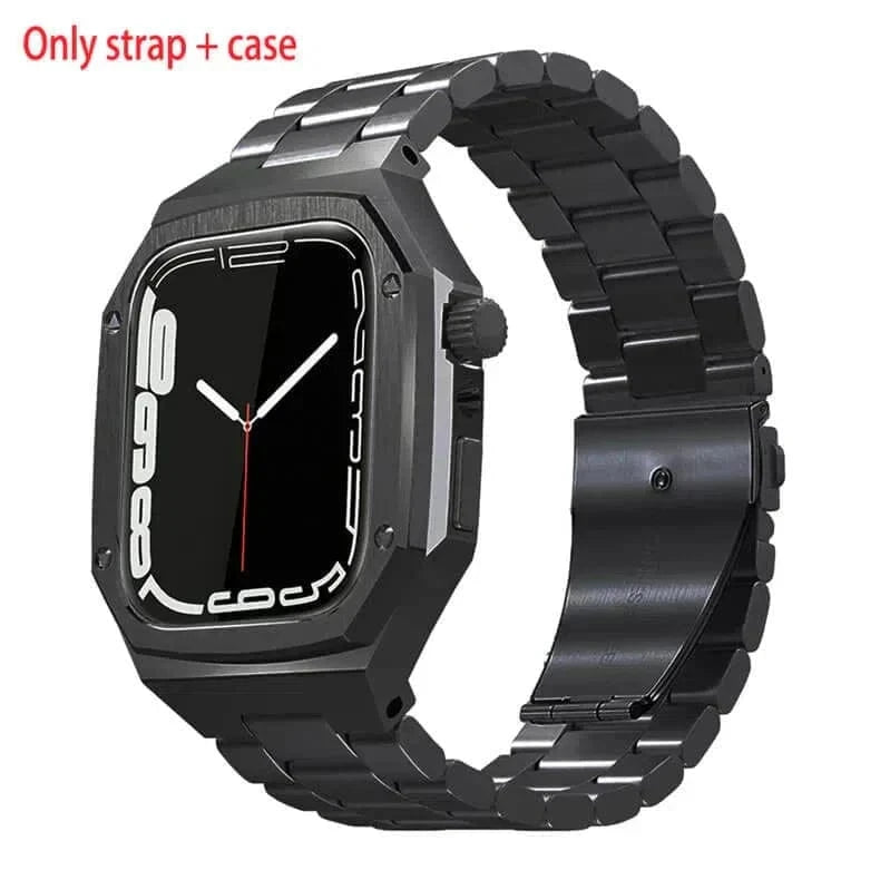 ktusu Generic Watch Bands Stainless Steel Dual Link Bracelet for Apple Watch 44mm