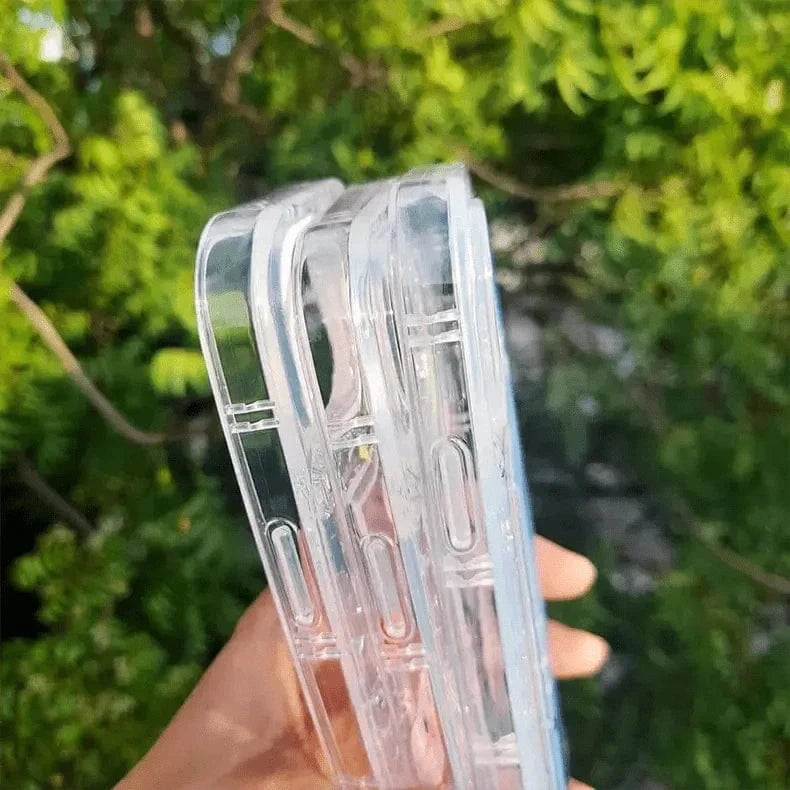 ktusu Generic Cases & Covers Teddy Bear Print Silver Glitter Foil Clear Soft Case for iPhone 13 Pro Max