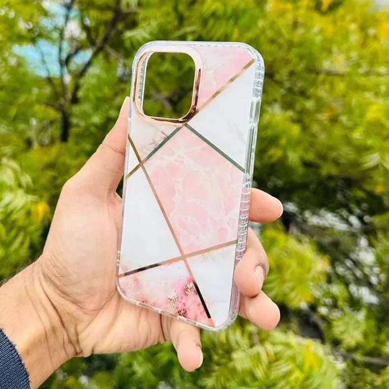 ktusu Generic Cases & Covers TPU Edges Glossy Marble Texture Hard Case for iPhone 13 Pro Max