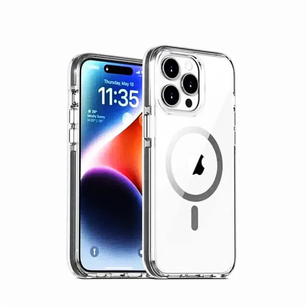 ktusu Generic Cases & Covers TPU+PC Magsafe Transparent Hard Case for iPhone 15 Plus