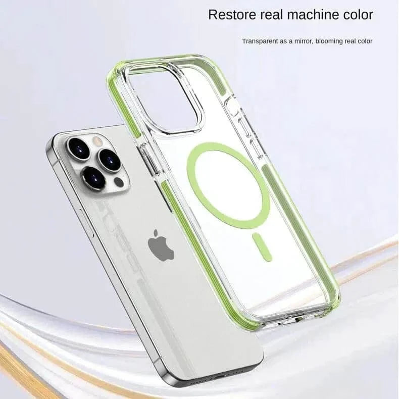 ktusu Generic Cases & Covers TPU+PC Magsafe Transparent Hard Case for iPhone 15 Plus
