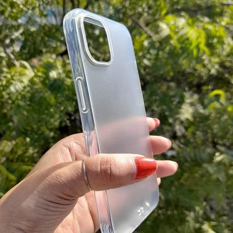 ktusu Generic Cases & Covers Transparent Matte Finish Hard Case for iPhone 14 Plus