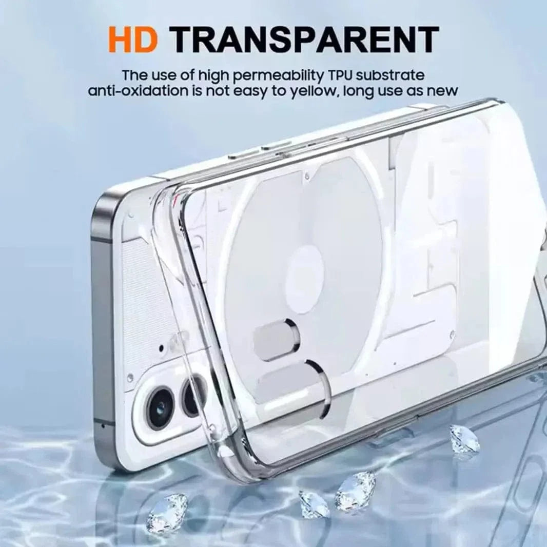 ktusu Generic Cases & Covers Transparent TPU Shockproof Hard Case for Nothing 2