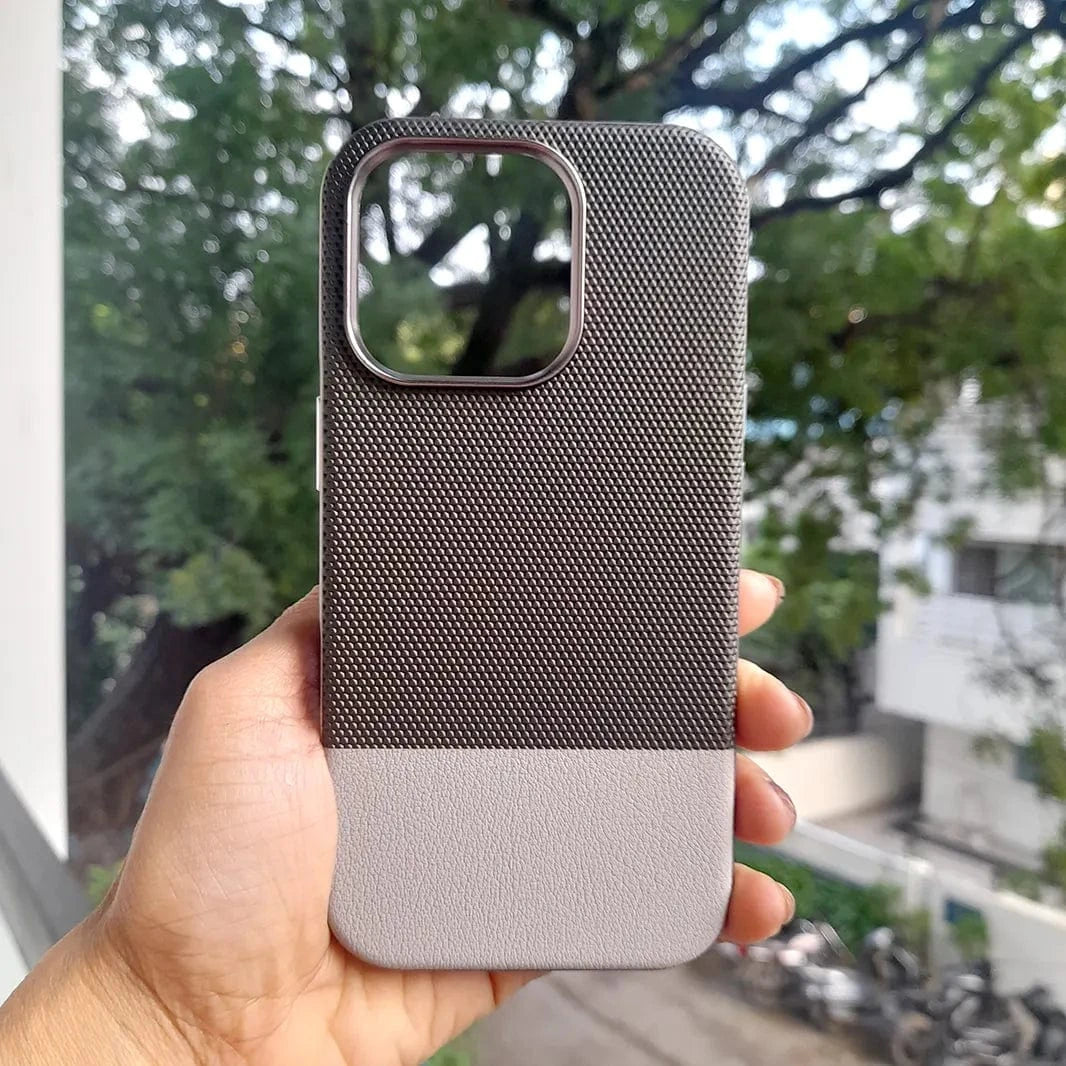 ktusu Generic Cases & Covers Triangle Leather Texture Case for iPhone 16 Pro Max Black