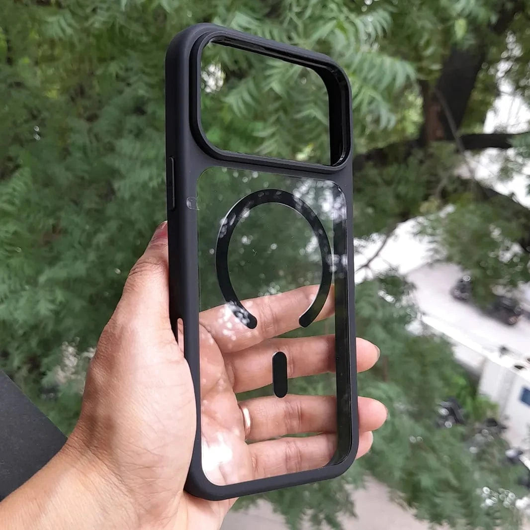 ktusu Generic Cases & Covers Ultra Crystal Clear Matte Frame MagSafe Case for iPhone 17 Pro Max