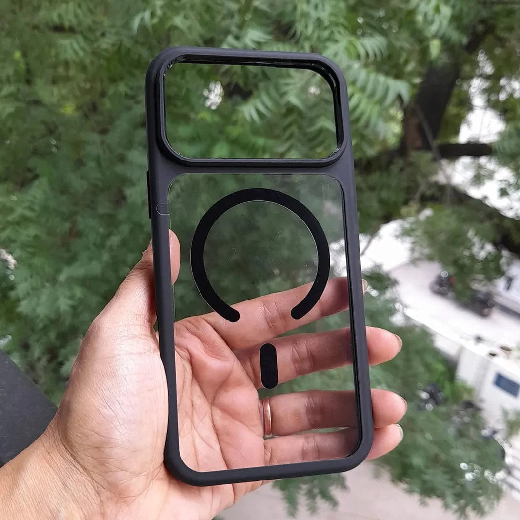 ktusu Generic Cases & Covers Ultra Crystal Clear Matte Frame MagSafe Case for iPhone 17 Pro Max