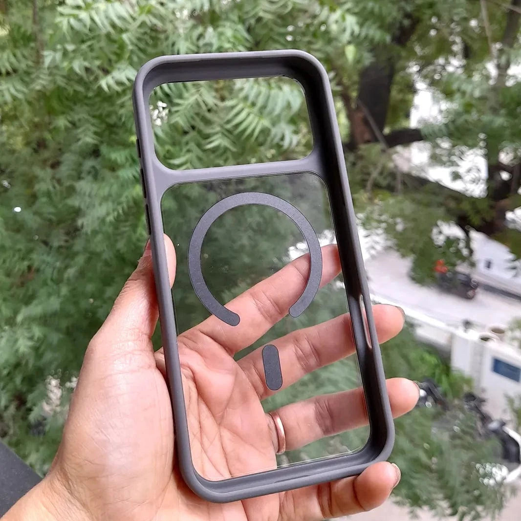 ktusu Generic Cases & Covers Ultra Crystal Clear Matte Frame MagSafe Case for iPhone 17 Pro Max