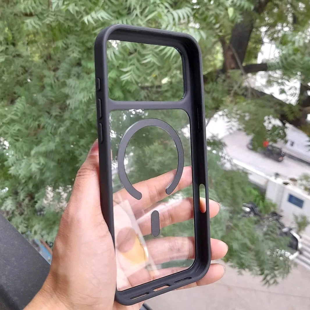 ktusu Generic Cases & Covers Ultra Crystal Clear Matte Frame MagSafe Case for iPhone 17 Pro Max