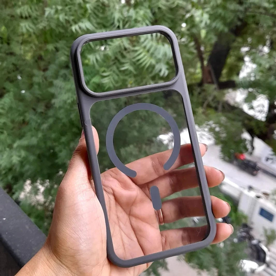 ktusu Generic Cases & Covers Ultra Crystal Clear Matte Frame MagSafe Case for iPhone 17 Pro Max