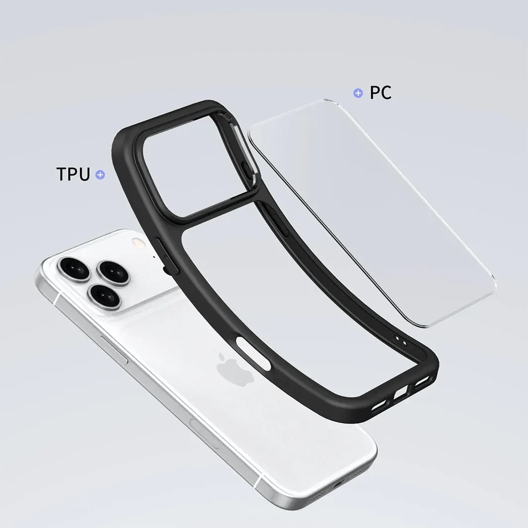 ktusu Generic Cases & Covers Ultra Crystal Clear Matte Frame MagSafe Case for iPhone 17 Pro Max