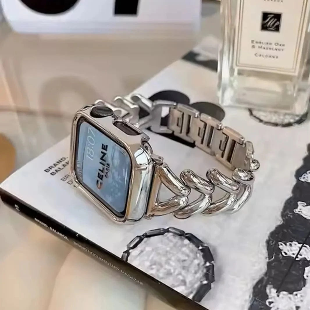 ktusu Generic Watch Bands V Shape Chain Bracelet for Apple Watch 42 | 44 | 45 | Ultra 49 | 46mm S10