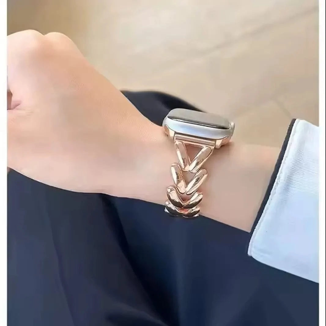 ktusu Generic Watch Bands V Shape Chain Bracelet for Apple Watch 42 | 44 | 45 | Ultra 49 | 46mm S10