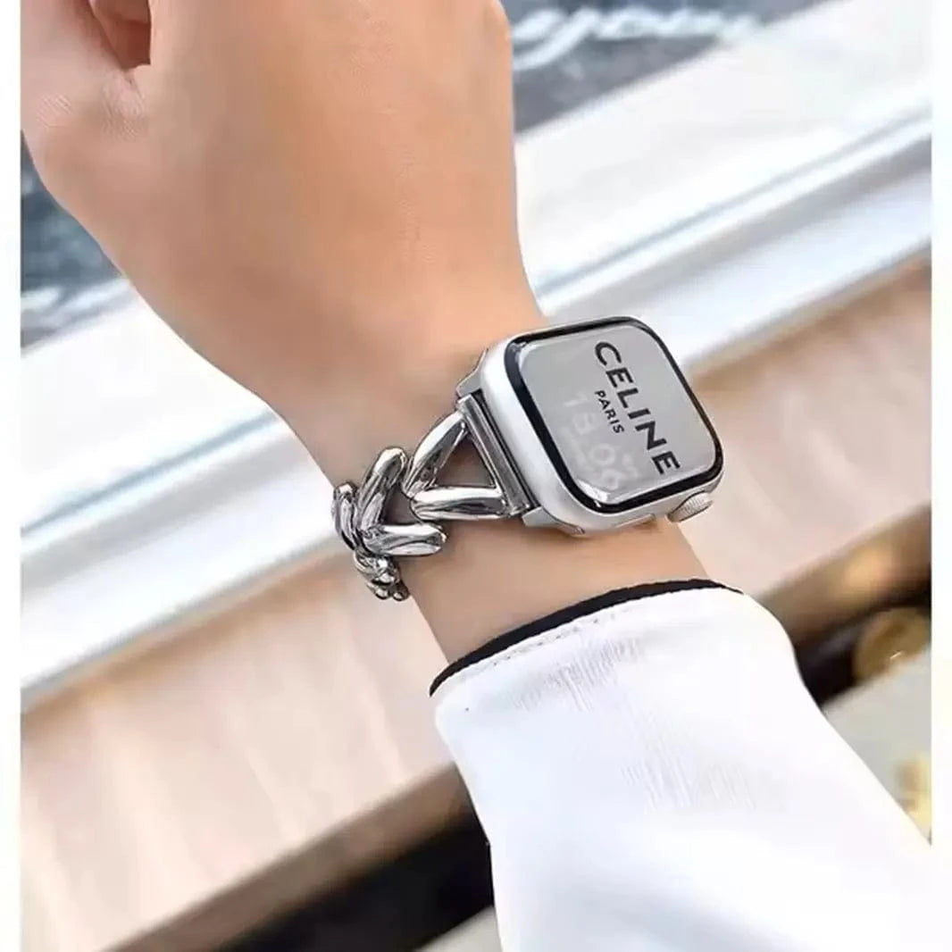 ktusu Generic Watch Bands V Shape Chain Bracelet for Apple Watch 42 | 44 | 45 | Ultra 49 | 46mm S10