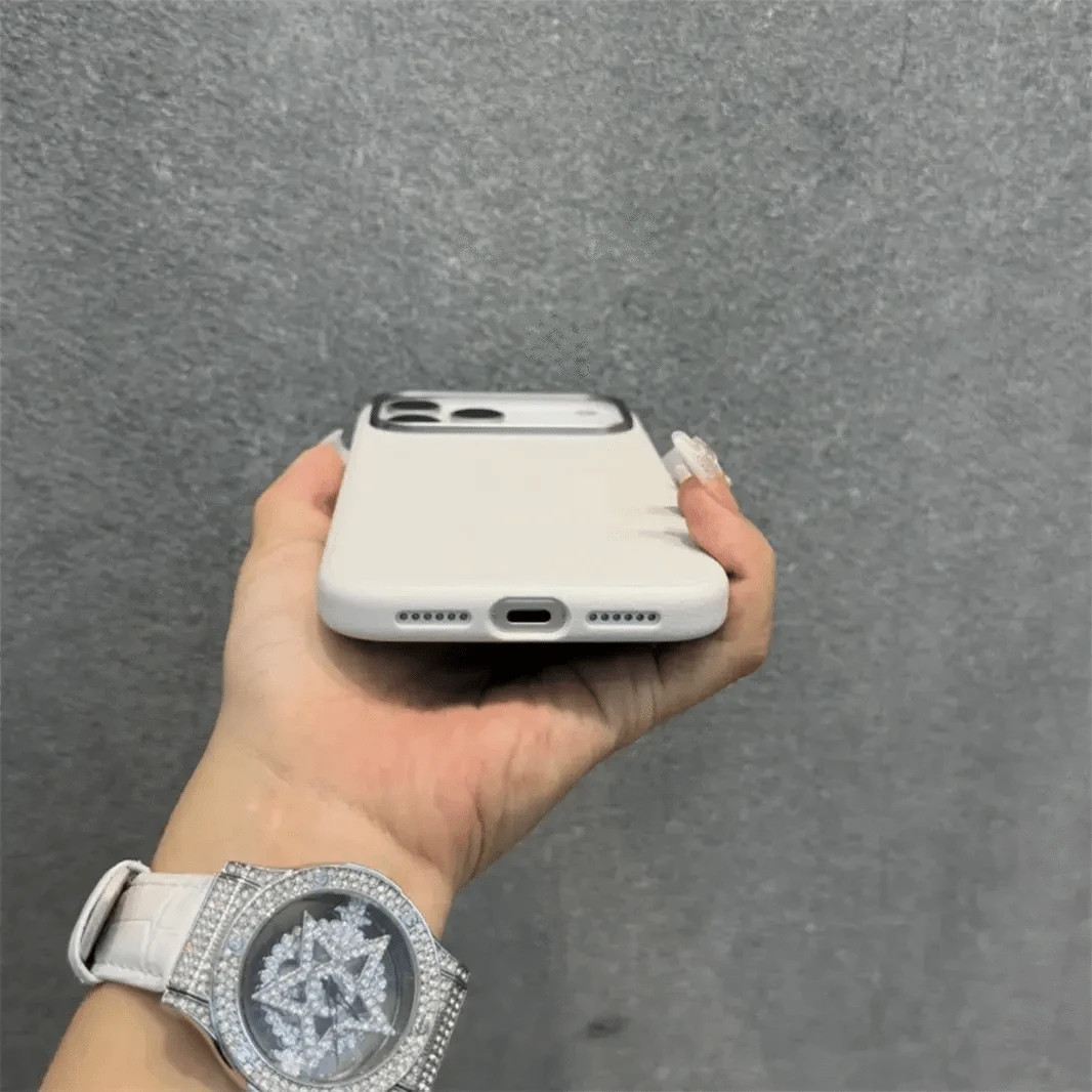 ktusu iShock Cases & Covers Vegan Leather Metal Button Case for iPhone 17 Pro Max