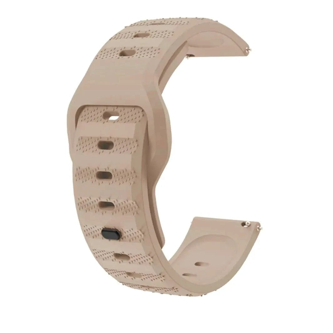 ktusu Generic Watch Bands Waterproof Grip Sports Silicone Strap for Smartwatch 20mm Dune