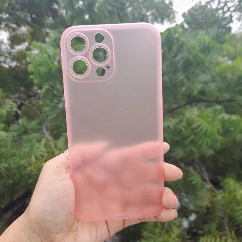 Cases & Covers for iPhone 11 / Pink 0.4mm Frosted Slim Paper Case with Open camera Phone for Apple iPhone