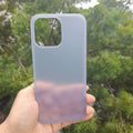 Cases & Covers for iPhone 14 / Sierra Blue 0.4mm Frosted Slim Matte Paper Phone Back Case Cover for Apple iPhone